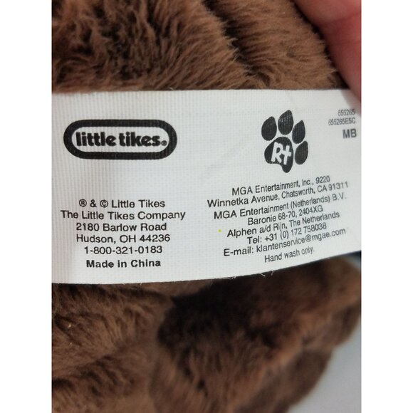 Little Tikes Rescue Tails Brown Puppy Dog Plush Stuffed Animal Blue Eyes 9" 2021 - Picture 10 of 11